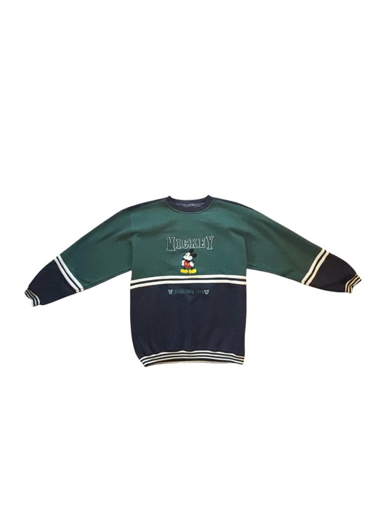 Disney Tops - Vintage 90s Mickey Mouse color block Sweatshirt oversized Y2K